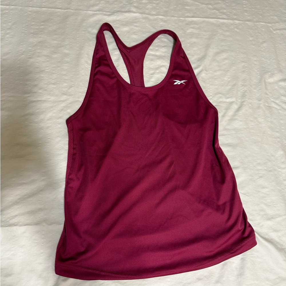 Reebok Women's Burgundy/Pink Tank Top
